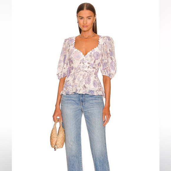 HEMANT AND NANDITA - Iris and White Top - Small - Picture 3 of 7